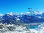 La vue sur l'Everest de Gokyo-ri 